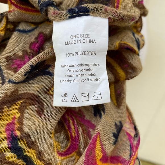 Unbranded Paisley Infinity Scarf - Picture 3 of 4